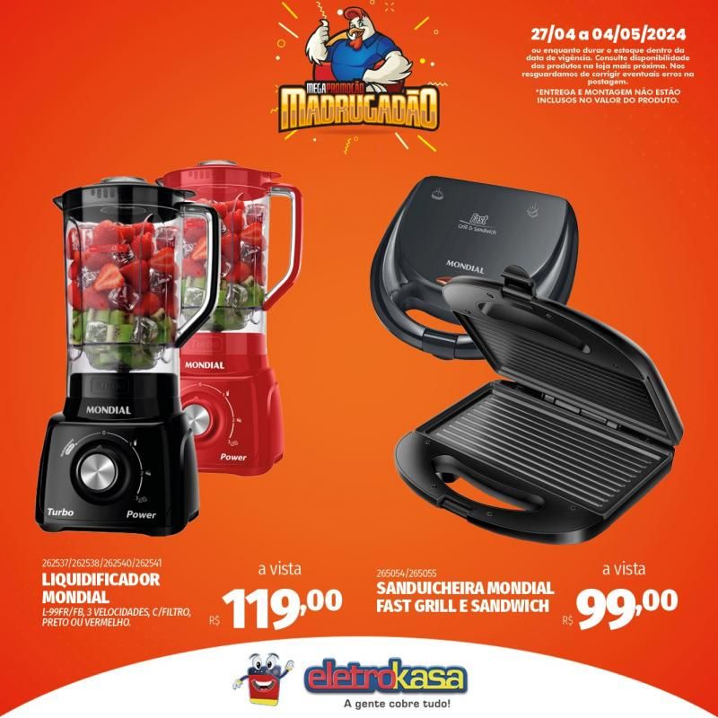 Megapromoção MADRUGADÃO nas Lojas ELETROKASA, em Rolim de Moura Megapromoção MADRUGADÃO nas Lojas ELETROKASA, em Rolim de Moura