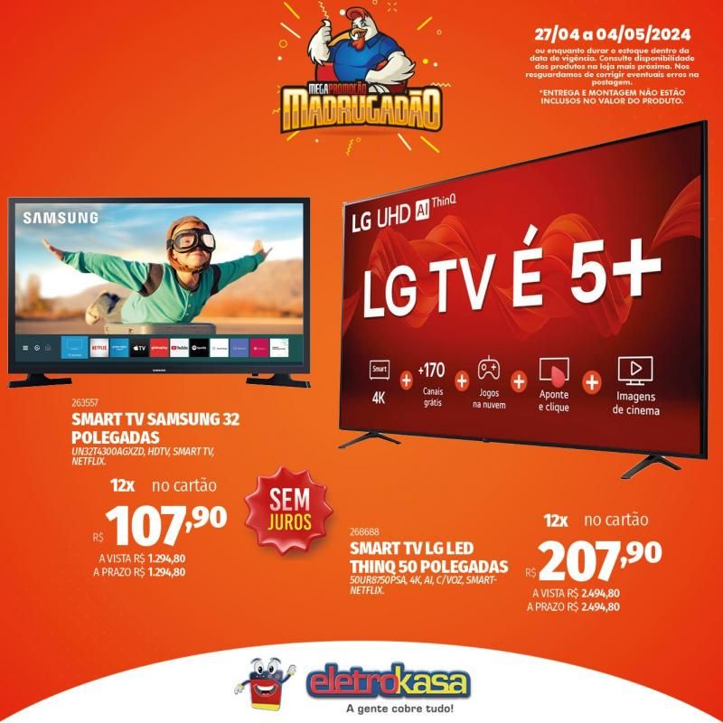 Megapromoção MADRUGADÃO nas Lojas ELETROKASA, em Rolim de Moura Megapromoção MADRUGADÃO nas Lojas ELETROKASA, em Rolim de Moura