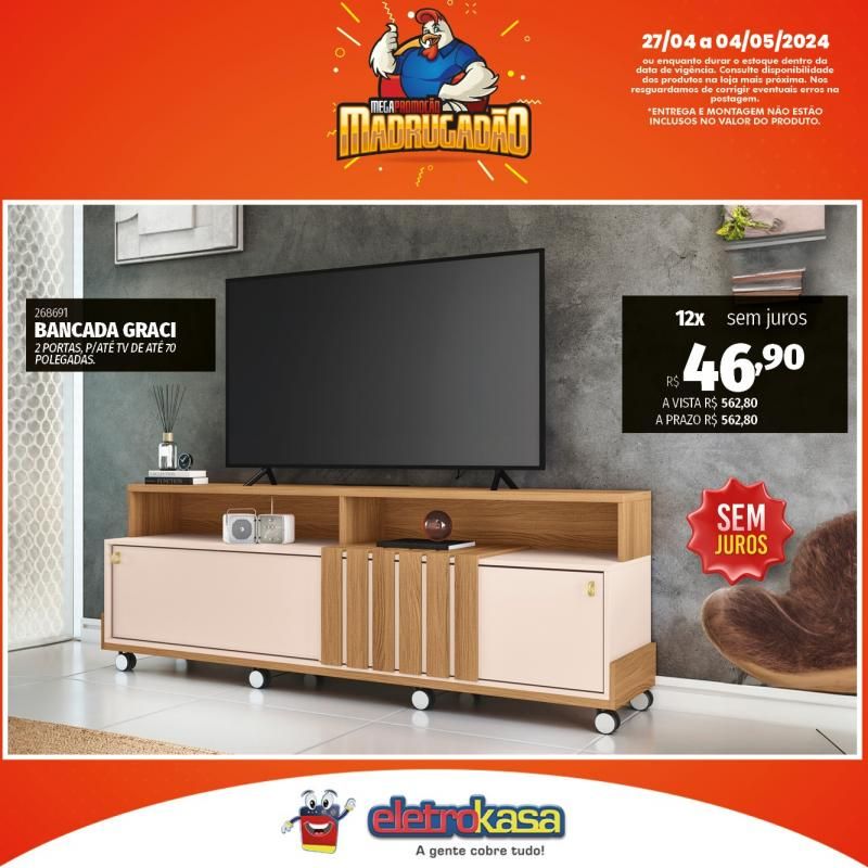 Megapromoção MADRUGADÃO nas Lojas ELETROKASA, em Rolim de Moura Megapromoção MADRUGADÃO nas Lojas ELETROKASA, em Rolim de Moura