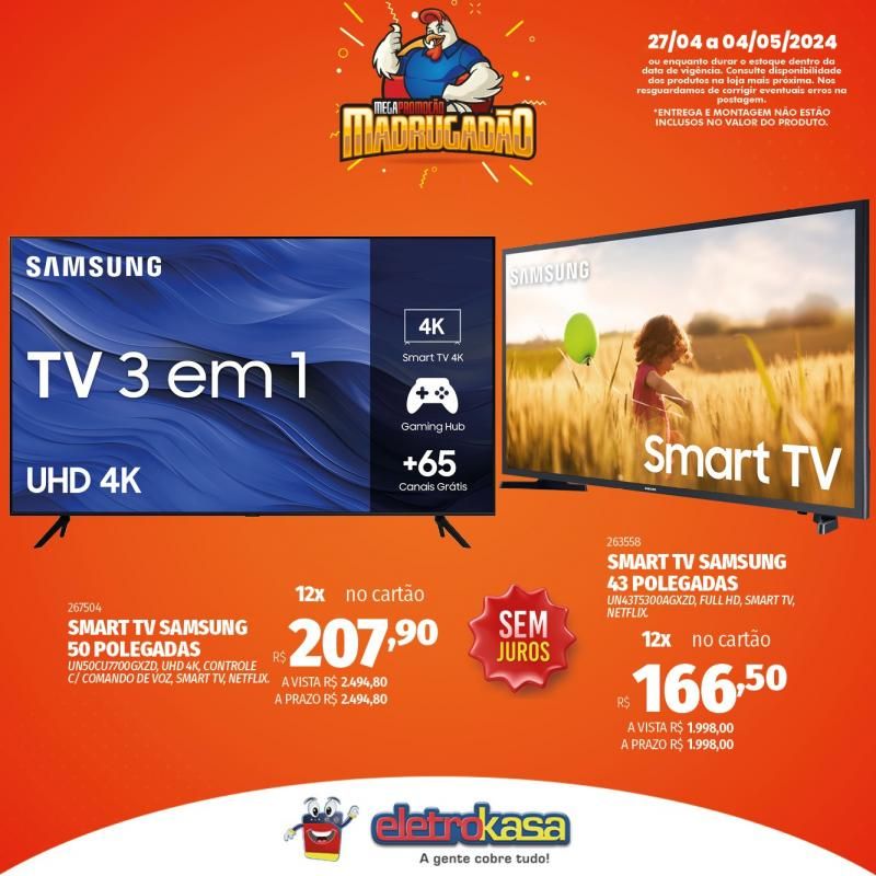 Megapromoção MADRUGADÃO nas Lojas ELETROKASA, em Rolim de Moura Megapromoção MADRUGADÃO nas Lojas ELETROKASA, em Rolim de Moura