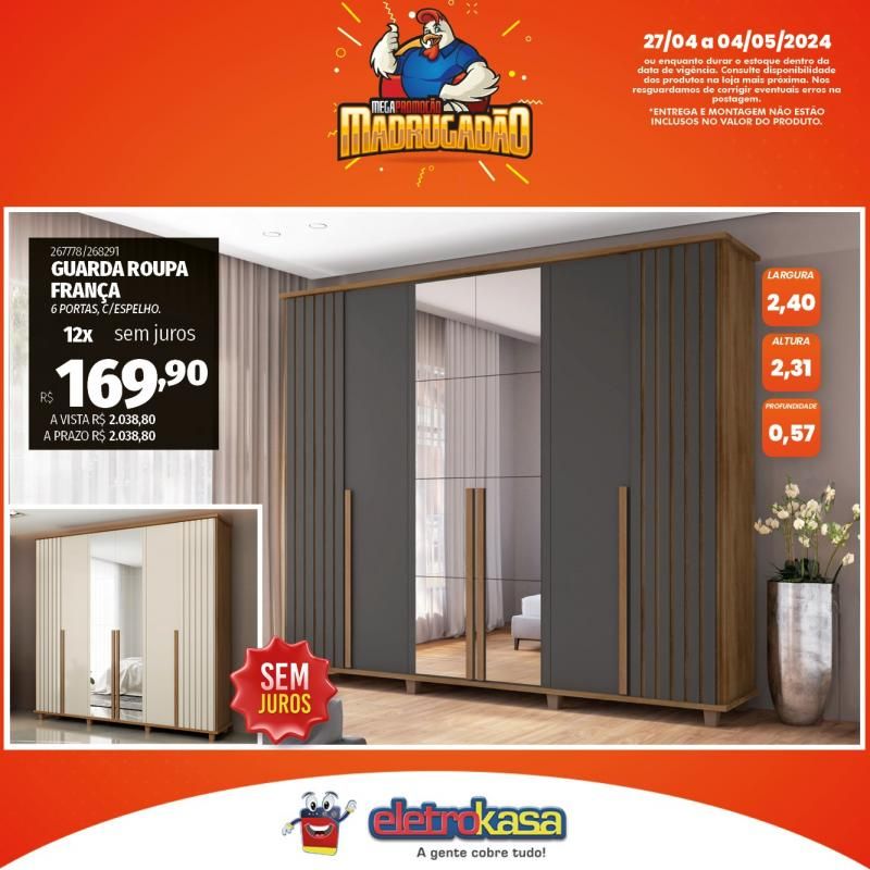 Megapromoção MADRUGADÃO nas Lojas ELETROKASA, em Rolim de Moura Megapromoção MADRUGADÃO nas Lojas ELETROKASA, em Rolim de Moura