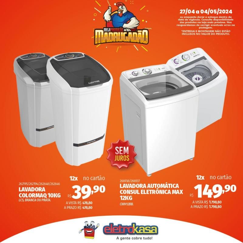 Megapromoção MADRUGADÃO nas Lojas ELETROKASA, em Rolim de Moura Megapromoção MADRUGADÃO nas Lojas ELETROKASA, em Rolim de Moura