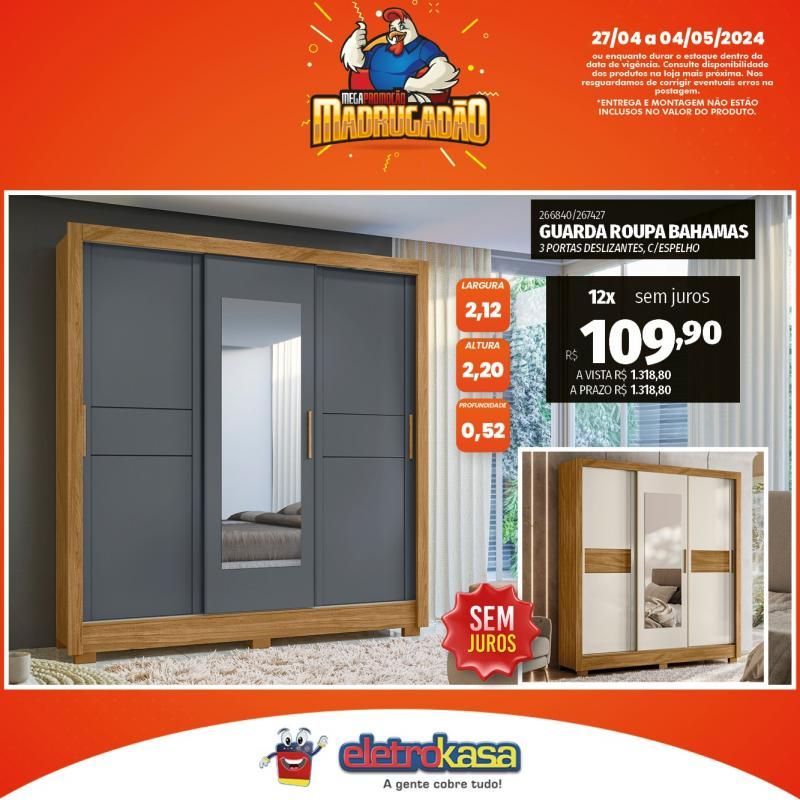 Megapromoção MADRUGADÃO nas Lojas ELETROKASA, em Rolim de Moura Megapromoção MADRUGADÃO nas Lojas ELETROKASA, em Rolim de Moura