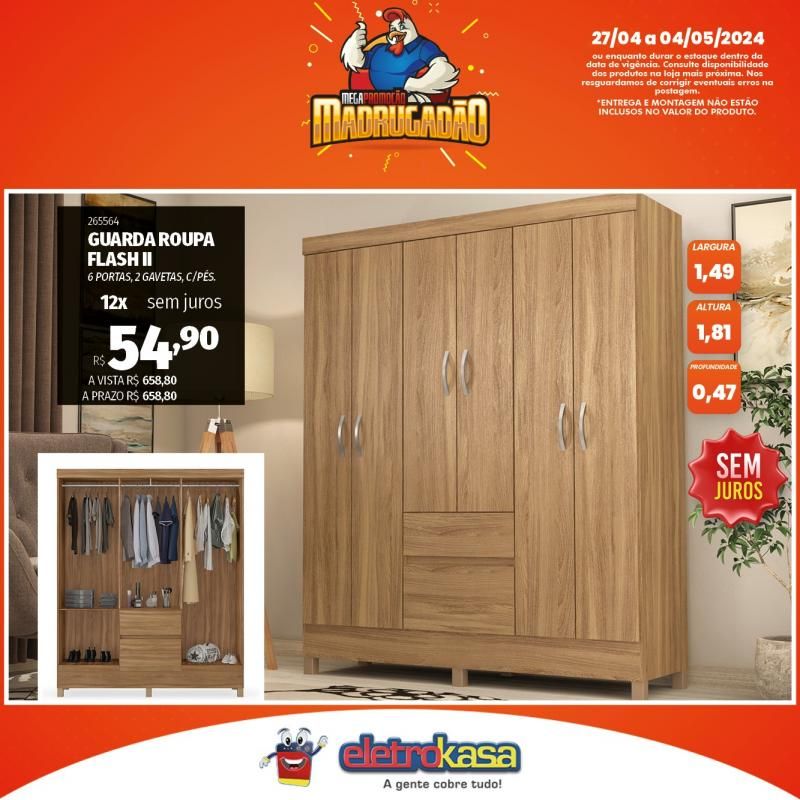 Megapromoção MADRUGADÃO nas Lojas ELETROKASA, em Rolim de Moura Megapromoção MADRUGADÃO nas Lojas ELETROKASA, em Rolim de Moura
