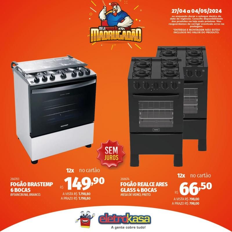 Megapromoção MADRUGADÃO nas Lojas ELETROKASA, em Rolim de Moura Megapromoção MADRUGADÃO nas Lojas ELETROKASA, em Rolim de Moura