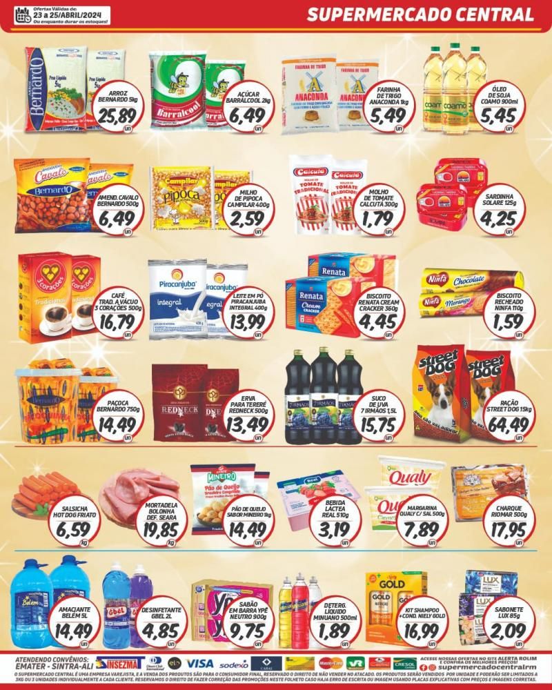Promoção Supermercado Central, em Rolim de Moura Promoção Supermercado Central, em Rolim de Moura