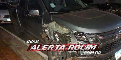 Acidente de trânsito envolvendo três veículos foi registrado nessa noite, em Rolim de Moura 