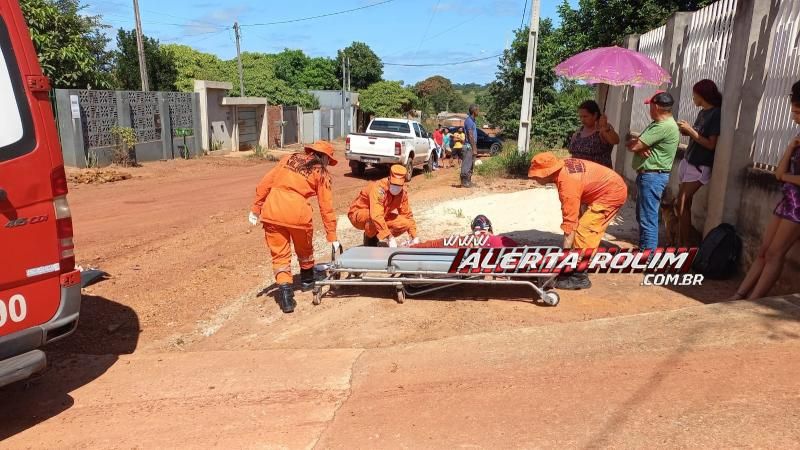 Colisao entre caminhonete e moto deixou duas pessoas feridas nessa tarde no bairro Cidade Alta, em Rolim de Moura Colisao entre caminhonete e moto deixou duas pessoas feridas nessa tarde no bairro Cidade Alta, em Rolim de Moura