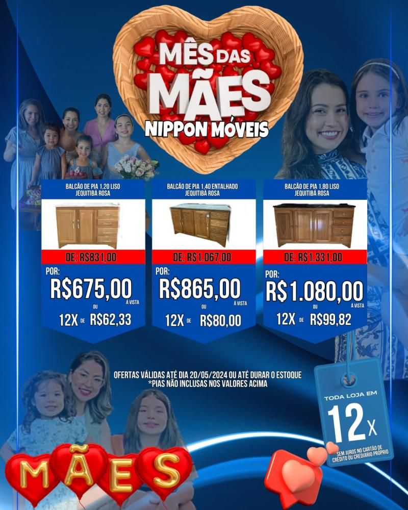 Mês das Mães com promoções incríveis na Nippon Móveis Mês das Mães com promoções incríveis na Nippon Móveis