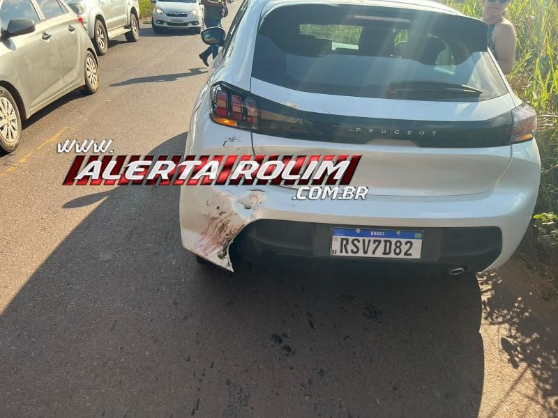 Motociclista foi socorrido após bater na traseira de carro na RO 010, em Rolim de Moura Motociclista foi socorrido após bater na traseira de carro na RO 010, em Rolim de Moura