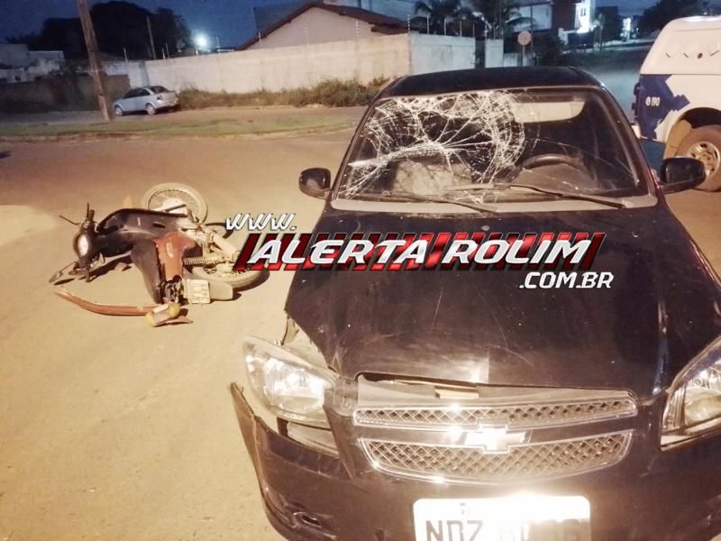 Mulher fraturou a perna em acidente de trânsito nessa manhã, em Rolim de Moura Mulher fraturou a perna em acidente de trânsito nessa manhã, em Rolim de Moura