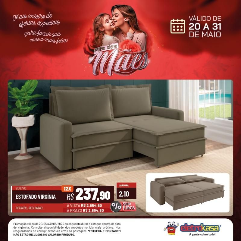 Não percam a promoção MÊS DAS MÃES até o dia 31 de maio, nas Lojas ELETROKASA, em Rolim de Moura Não percam a promoção MÊS DAS MÃES até o dia 31 de maio, nas Lojas ELETROKASA, em Rolim de Moura