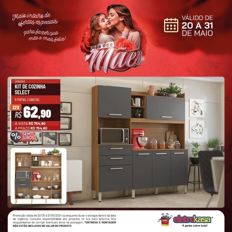 Não percam a promoção MÊS DAS MÃES até o dia 31 de maio, nas Lojas ELETROKASA, em Rolim de Moura Não percam a promoção MÊS DAS MÃES até o dia 31 de maio, nas Lojas ELETROKASA, em Rolim de Moura