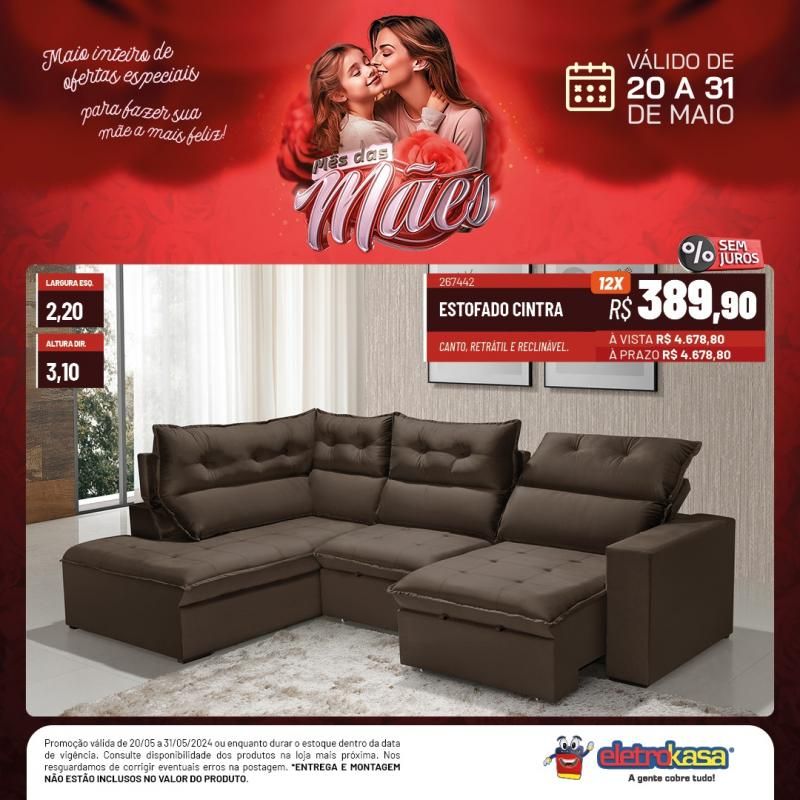 Não percam a promoção MÊS DAS MÃES até o dia 31 de maio, nas Lojas ELETROKASA, em Rolim de Moura Não percam a promoção MÊS DAS MÃES até o dia 31 de maio, nas Lojas ELETROKASA, em Rolim de Moura