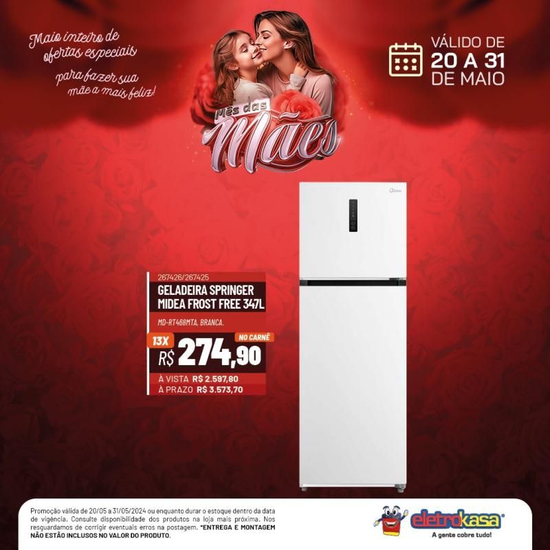 Não percam a promoção MÊS DAS MÃES até o dia 31 de maio, nas Lojas ELETROKASA, em Rolim de Moura Não percam a promoção MÊS DAS MÃES até o dia 31 de maio, nas Lojas ELETROKASA, em Rolim de Moura