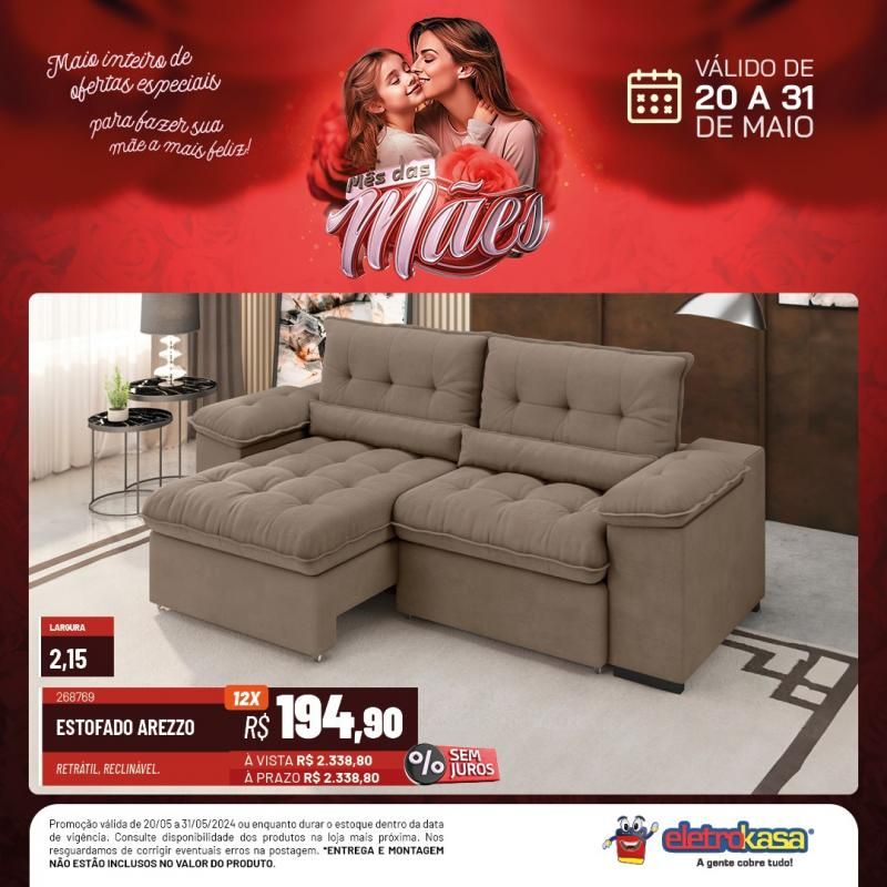 Não percam a promoção MÊS DAS MÃES até o dia 31 de maio, nas Lojas ELETROKASA, em Rolim de Moura Não percam a promoção MÊS DAS MÃES até o dia 31 de maio, nas Lojas ELETROKASA, em Rolim de Moura