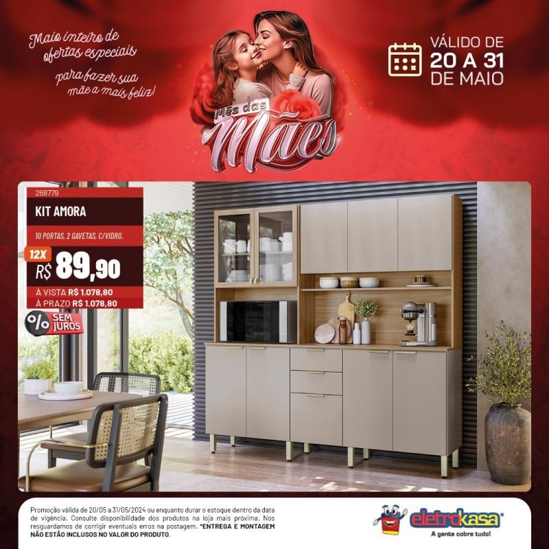 Não percam a promoção MÊS DAS MÃES até o dia 31 de maio, nas Lojas ELETROKASA, em Rolim de Moura Não percam a promoção MÊS DAS MÃES até o dia 31 de maio, nas Lojas ELETROKASA, em Rolim de Moura