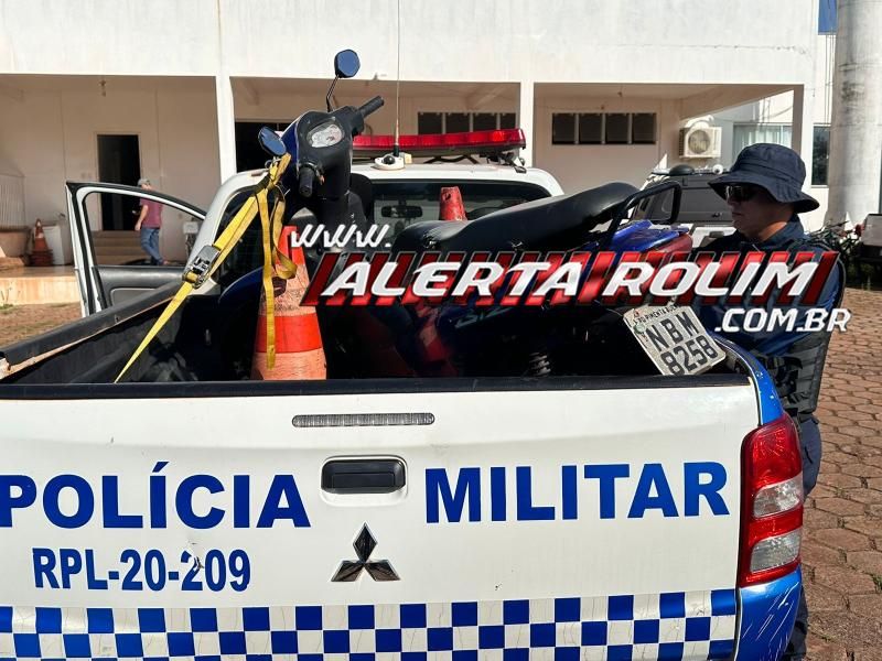 PM de Nova Estrela recuperou moto que foi furtada em Pimenta Bueno PM de Nova Estrela recuperou moto que foi furtada em Pimenta Bueno