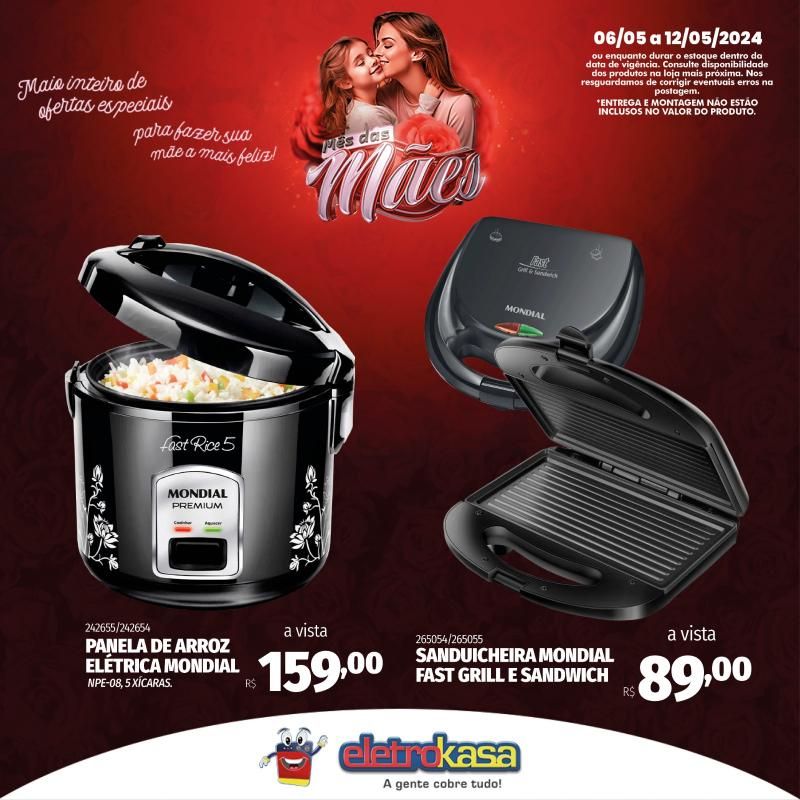 Promoção MÊS DAS MÃES nas Lojas ELETROKASA, em Rolim de Moura Promoção MÊS DAS MÃES nas Lojas ELETROKASA, em Rolim de Moura