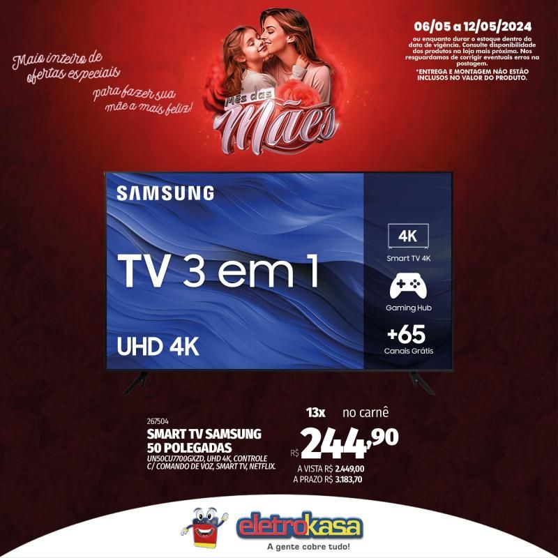 Promoção MÊS DAS MÃES nas Lojas ELETROKASA, em Rolim de Moura Promoção MÊS DAS MÃES nas Lojas ELETROKASA, em Rolim de Moura