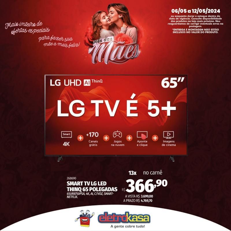 Promoção MÊS DAS MÃES nas Lojas ELETROKASA, em Rolim de Moura Promoção MÊS DAS MÃES nas Lojas ELETROKASA, em Rolim de Moura