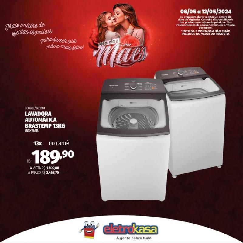 Promoção MÊS DAS MÃES nas Lojas ELETROKASA, em Rolim de Moura Promoção MÊS DAS MÃES nas Lojas ELETROKASA, em Rolim de Moura