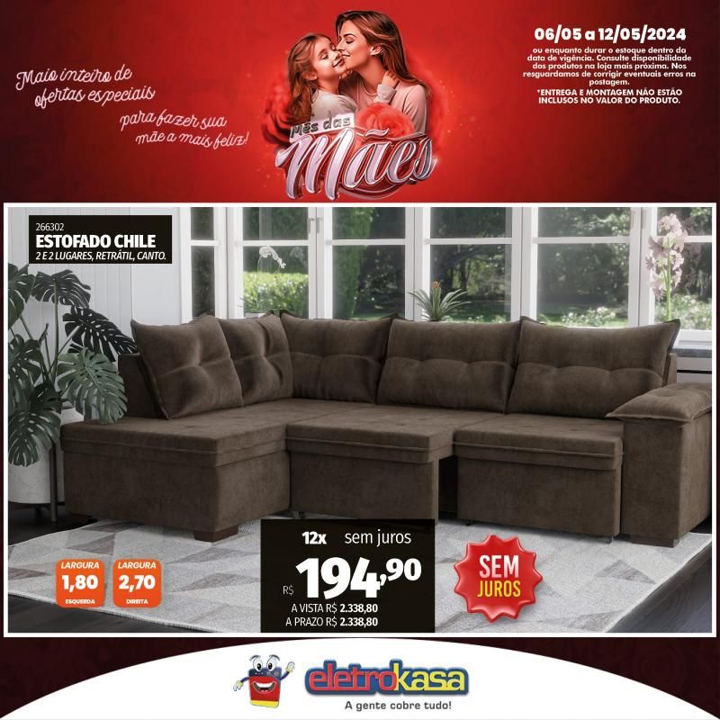 Promoção MÊS DAS MÃES nas Lojas ELETROKASA, em Rolim de Moura Promoção MÊS DAS MÃES nas Lojas ELETROKASA, em Rolim de Moura