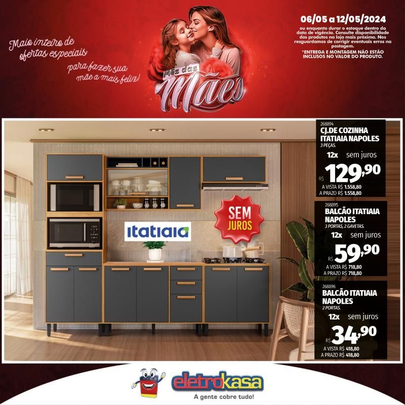 Promoção MÊS DAS MÃES nas Lojas ELETROKASA, em Rolim de Moura Promoção MÊS DAS MÃES nas Lojas ELETROKASA, em Rolim de Moura