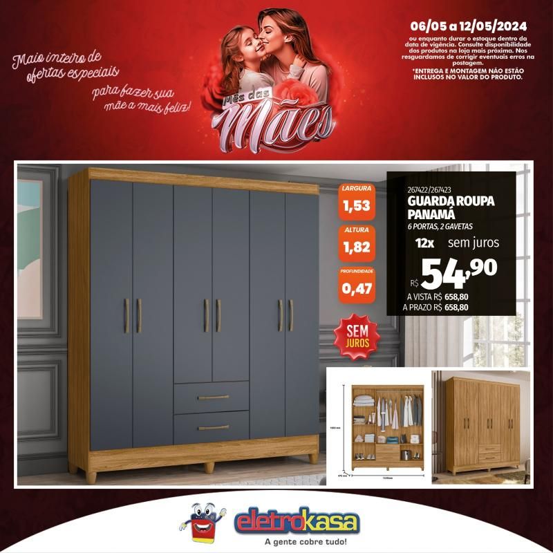 Promoção MÊS DAS MÃES nas Lojas ELETROKASA, em Rolim de Moura Promoção MÊS DAS MÃES nas Lojas ELETROKASA, em Rolim de Moura