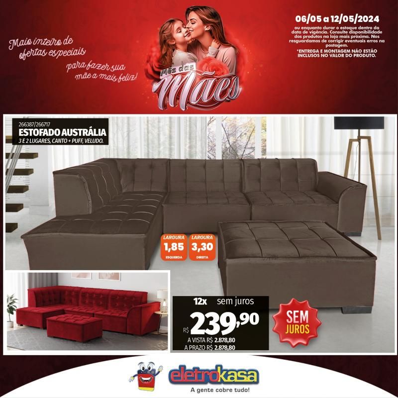 Promoção MÊS DAS MÃES nas Lojas ELETROKASA, em Rolim de Moura Promoção MÊS DAS MÃES nas Lojas ELETROKASA, em Rolim de Moura