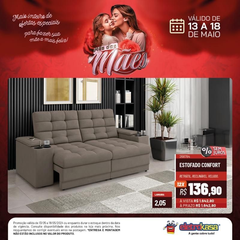 Promoção MÊS DAS MÃES nas Lojas ELETROKASA, em Rolim de Moura Promoção MÊS DAS MÃES nas Lojas ELETROKASA, em Rolim de Moura