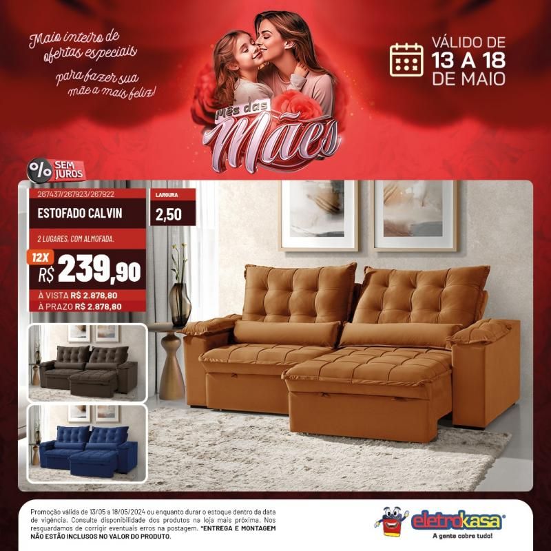 Promoção MÊS DAS MÃES nas Lojas ELETROKASA, em Rolim de Moura Promoção MÊS DAS MÃES nas Lojas ELETROKASA, em Rolim de Moura