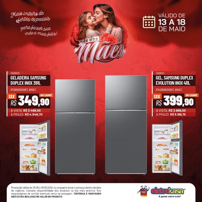 Promoção MÊS DAS MÃES nas Lojas ELETROKASA, em Rolim de Moura Promoção MÊS DAS MÃES nas Lojas ELETROKASA, em Rolim de Moura