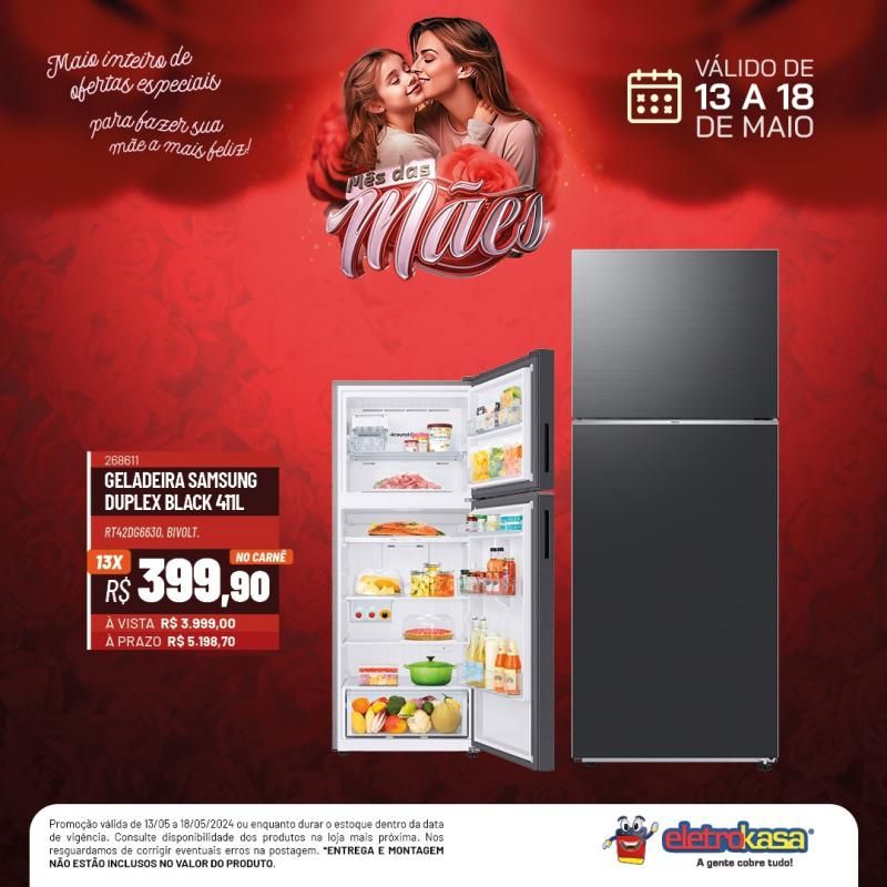 Promoção MÊS DAS MÃES nas Lojas ELETROKASA, em Rolim de Moura Promoção MÊS DAS MÃES nas Lojas ELETROKASA, em Rolim de Moura