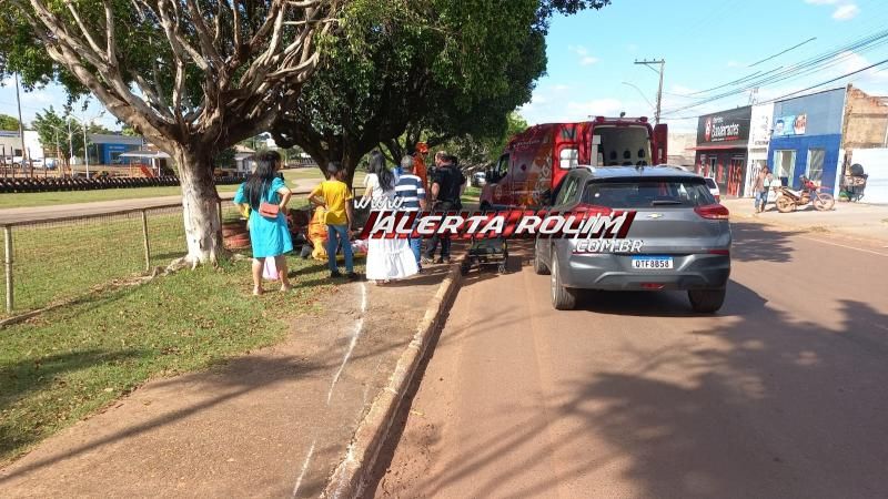 Terceiro acidente de trânsito do dia deixou motociclista ferido, em Rolim de Moura Terceiro acidente de trânsito do dia deixou motociclista ferido, em Rolim de Moura