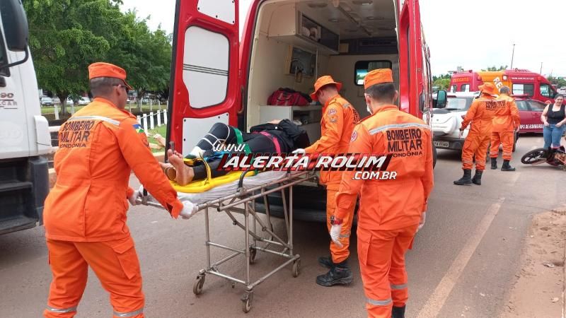 Terceiro acidente de trânsito do dia também deixou uma pessoa ferida, em Rolim de Moura Terceiro acidente de trânsito do dia também deixou uma pessoa ferida, em Rolim de Moura