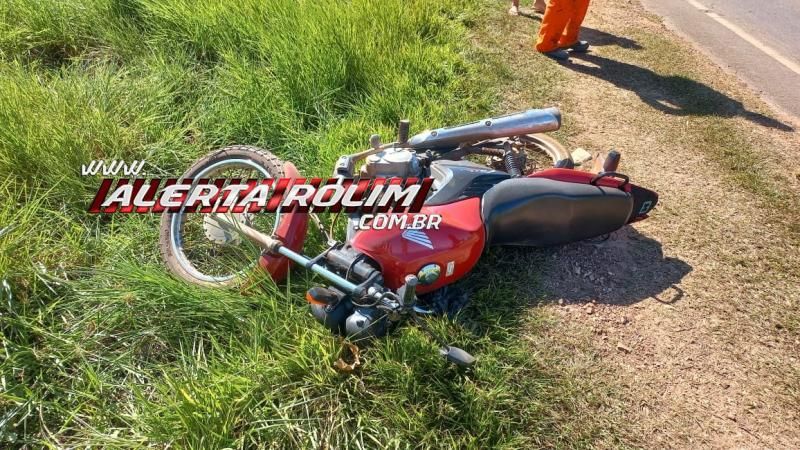 Acidente envolvendo moto e carro funerário ocorreu na RO 383, em Rolim de Moura Acidente envolvendo moto e carro funerário ocorreu na RO 383, em Rolim de Moura