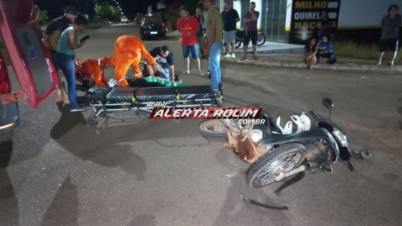 VÍDEO - Motociclista sofreu grave acidente e teve fratura na perna, após colisão entre carro e moto, em Rolim de Moura VÍDEO - Motociclista sofreu grave acidente e teve fratura na perna, após colisão entre carro e moto, em Rolim de Moura
