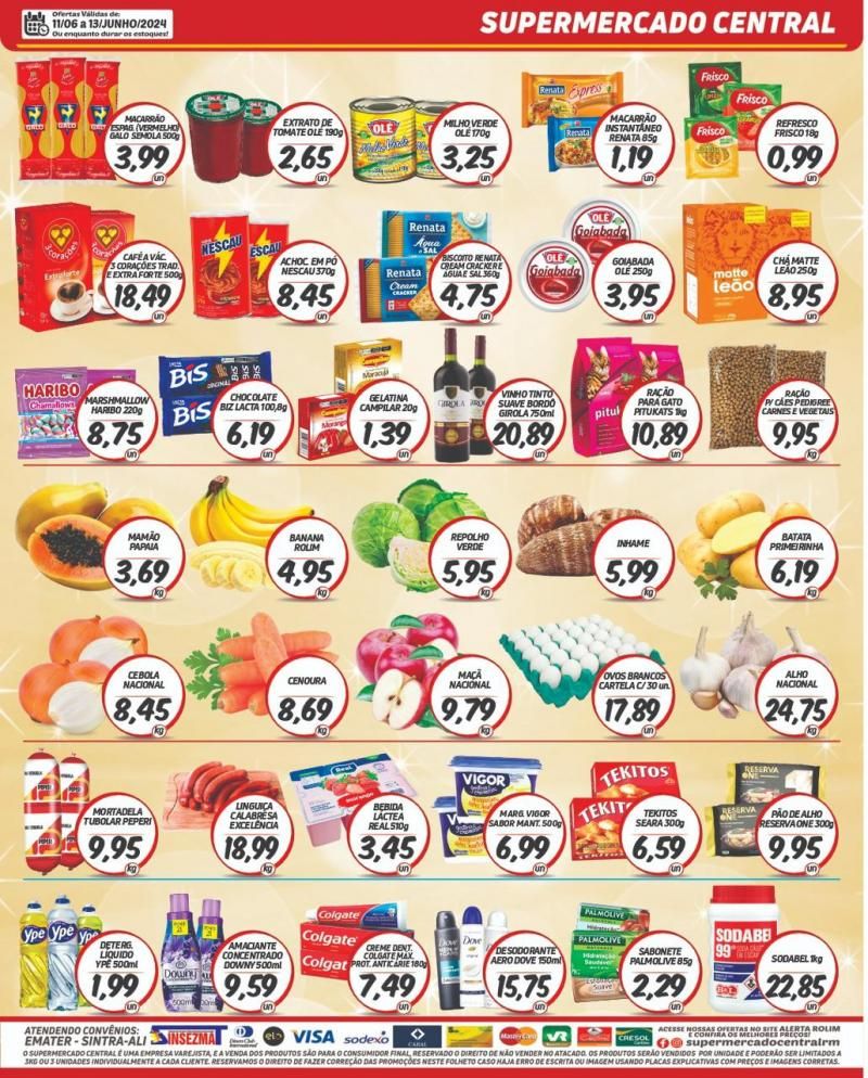 Ofertas Supermercado Central de Rolim de Moura Ofertas Supermercado Central de Rolim de Moura