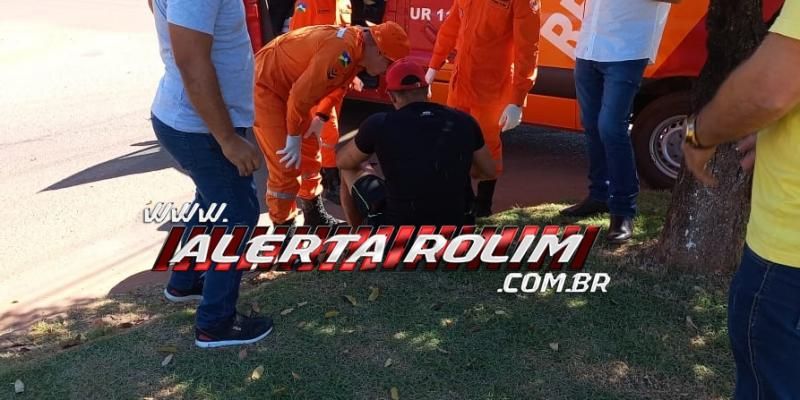 PM registrou colisão entre carro e moto que deixou uma pessoa ferida nessa manhã, em Rolim de Moura PM registrou colisão entre carro e moto que deixou uma pessoa ferida nessa manhã, em Rolim de Moura