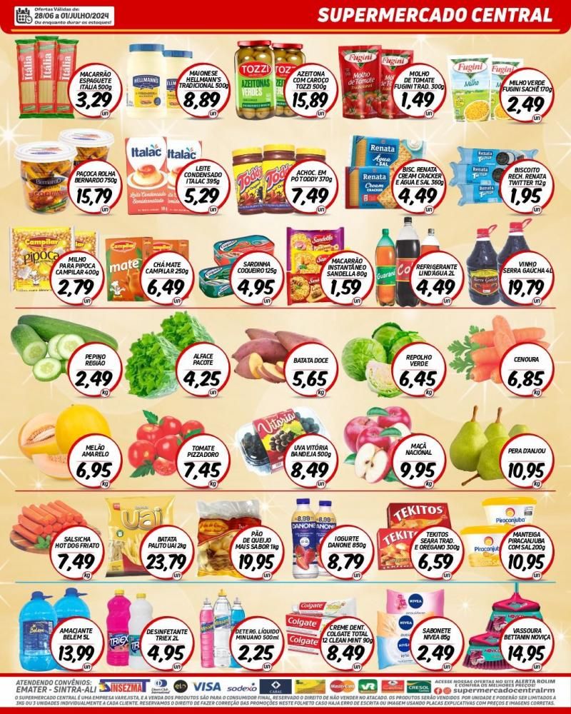 Promoção supermercado Central em Rolim de Moura Promoção supermercado Central em Rolim de Moura