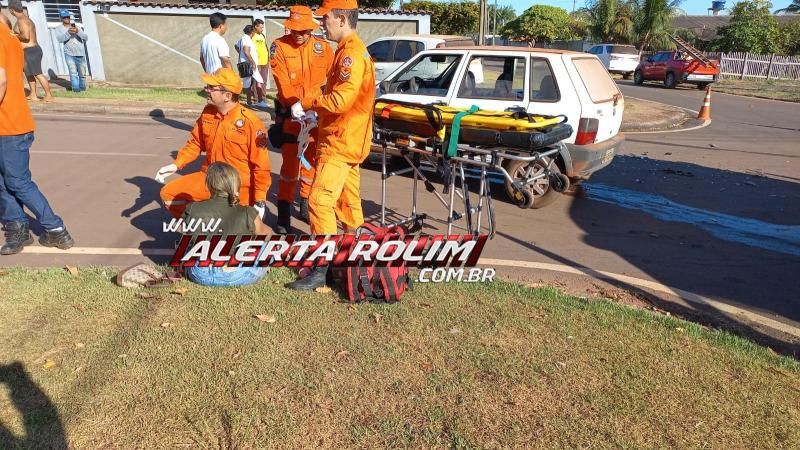 Colisão entre dois carros resultou no segundo acidente do dia, em Rolim de Moura Colisão entre dois carros resultou no segundo acidente do dia, em Rolim de Moura