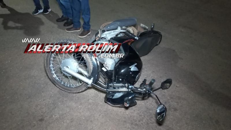 Segundo acidente de trânsito do dia também deixou uma pessoa ferida e envolveu moto e caminhonete, em Rolim de Moura Segundo acidente de trânsito do dia também deixou uma pessoa ferida e envolveu moto e caminhonete, em Rolim de Moura