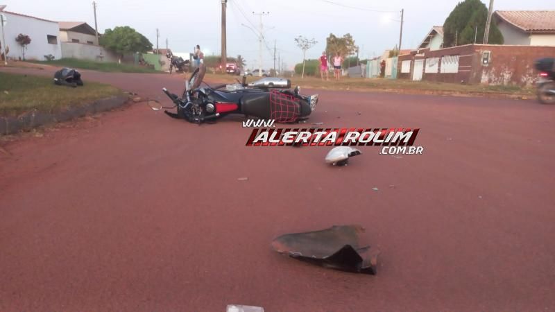 Acidente de trânsito envolvendo carro e moto deixou um ferido nessa tarde, em Rolim de Moura Acidente de trânsito envolvendo carro e moto deixou um ferido nessa tarde, em Rolim de Moura