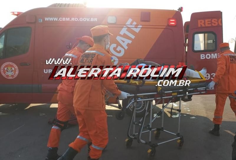 Motociclista fraturou a perna em acidente de trânsito nessa manhã, em Rolim de Moura Motociclista fraturou a perna em acidente de trânsito nessa manhã, em Rolim de Moura