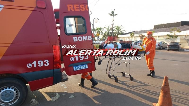 Motociclista fraturou a perna em acidente de trânsito nessa manhã, em Rolim de Moura Motociclista fraturou a perna em acidente de trânsito nessa manhã, em Rolim de Moura