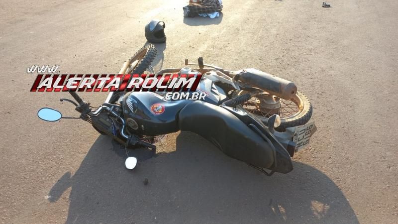 Motociclista fraturou a perna em acidente de trânsito nessa manhã, em Rolim de Moura Motociclista fraturou a perna em acidente de trânsito nessa manhã, em Rolim de Moura