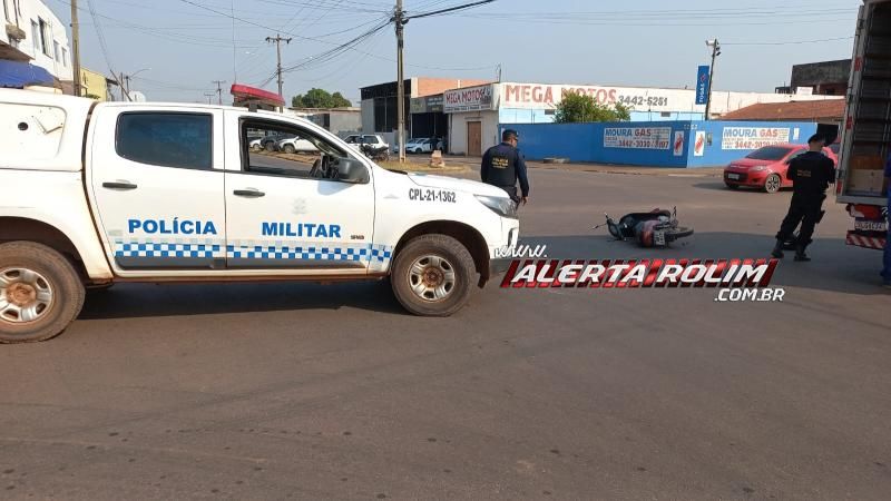 Acidente de trânsito foi registrado nessa manhã, em Rolim de Moura Acidente de trânsito foi registrado nessa manhã, em Rolim de Moura