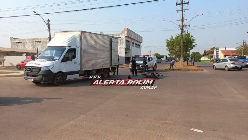 Acidente de trânsito foi registrado nessa manhã, em Rolim de Moura Acidente de trânsito foi registrado nessa manhã, em Rolim de Moura