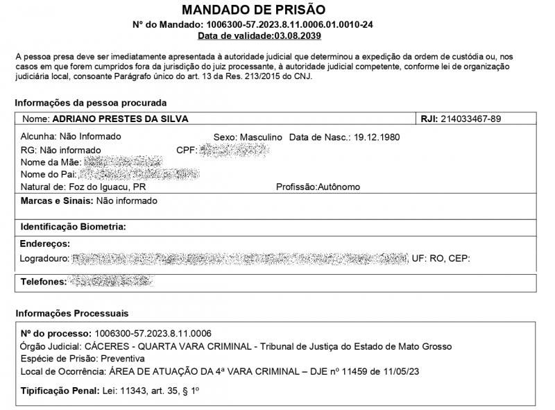 Acusado de crime de associação para o tráfico de drogas, que ostentava vida de luxo com site de apostas, foi preso pela PM, em Santa Catarina Acusado de crime de associação para o tráfico de drogas, que ostentava vida de luxo com site de apostas, foi preso pela PM, em Santa Catarina